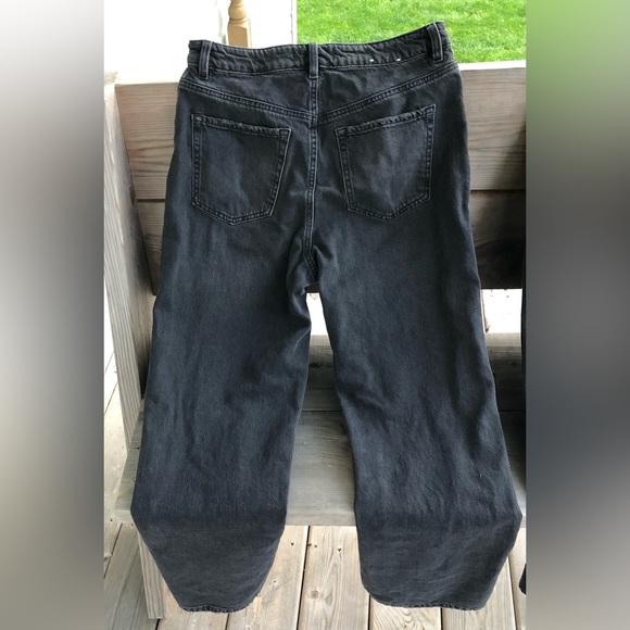 Black Wide Leg American Eagle Jeans - Picture 6 of 6